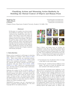 Classifying Actions and Measuring Action Similarity by