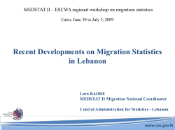 Statistiques de migration au Liban