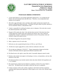 purchase order conditions