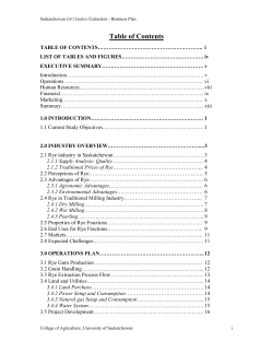 Table of Contents - Edwards School of Business