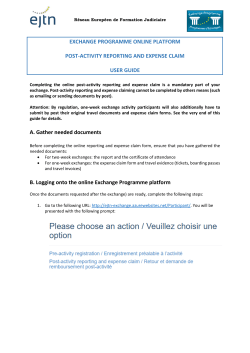 How to submit your Post-activity and expense claim?