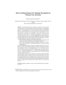 Short Labeling Schemes for Topology Recognition in