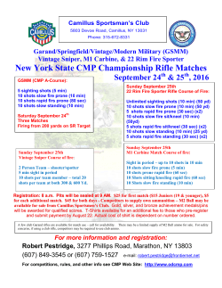 New York State CMP Championship Rifle Matches