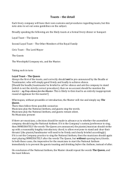 Speeches - Livery Companies of the City of London