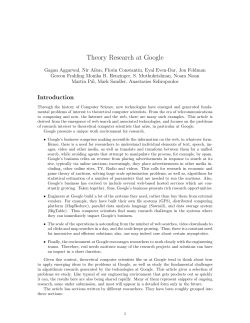 Theory Research at Google