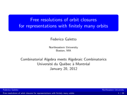Free resolutions of orbit closures for representations with finitely