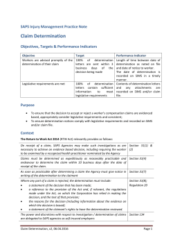 Claim Determination - Office for the Public Sector