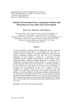 Solution of Generalized Fuzzy Assignment Problem with Restriction