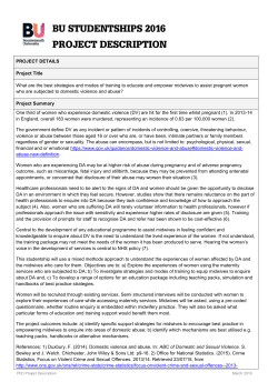 PROJECT DETAILS Project Title What are the best strategies and