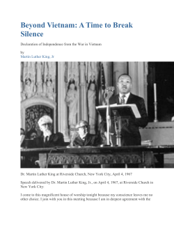 Beyond Vietnam Speech