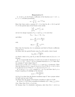Homework # 5 - Stanford Math Department
