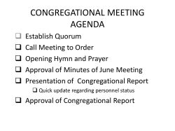 congregational meeting agenda - Resurrection Lutheran Church