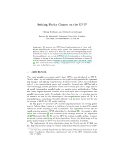 Solving Parity Games on the GPU⋆