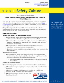 Impaired Driving Fact Sheet