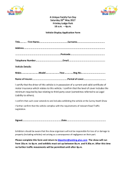 A Unique Family Fun Day Saturday 20th May 2017 Frimley Lodge