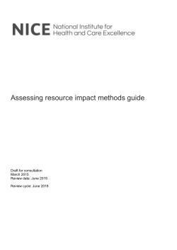Assessing resource impact methods guide