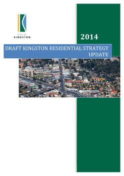 draft kingston residential strategy update