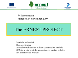 ERNEST project - Regione Toscana