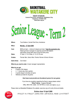 FIRST IN FIRST SERVE FIRST IN FIRST SERVED! SPACES ARE