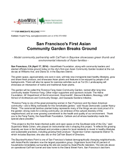 Press Release - Groundbreaking - April 17, 2015