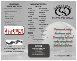 Teamwork makes the dream work. Come play ball and make some