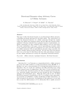 Directional Dynamics along Arbitrary Curves in Cellular Automata