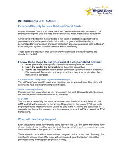 to learn about our new Chip Cards.