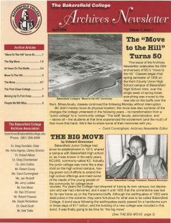 Move to the Hill - Bakersfield College