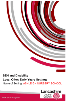 Promoting Good Practice and Successes