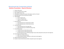 Massachusetts Bay Transportation Authority Statistics