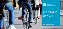 Let`s cycle to work - TfGM Cycling