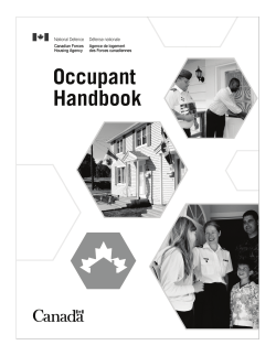 Occupant Handbook