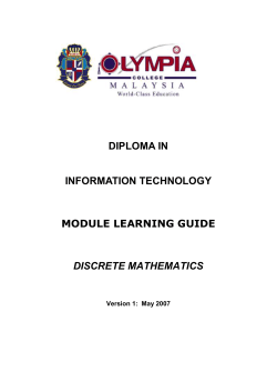 discrete mathematics - Olympia College Knowledge Based Website