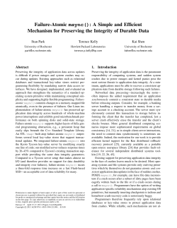 Failure-Atomic msync(): A Simple and Efficient