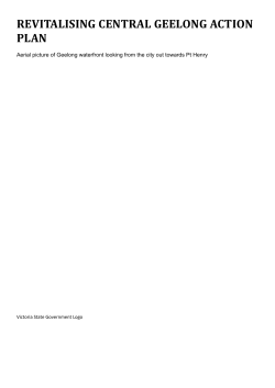 Revitalising Central Geelong Action Plan
