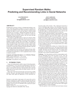 Supervised Random Walks: Predicting and Recommending Links in