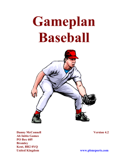 Full Rulebook - Gameplan Baseball
