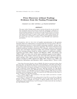 Price Discovery without Trading: Evidence from