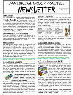 May 09 - Danebridge Group Practice