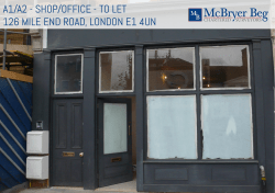 a1/a2 - shop/office - to let 126 mile end road, london