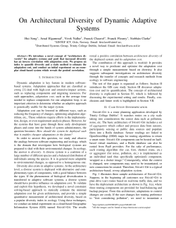On Architectural Diversity of Dynamic Adaptive Systems