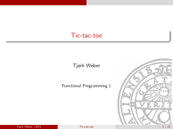 Tic-tac-toe - UU Studentportalen
