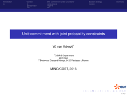 Unit-commitment with joint probability constraints