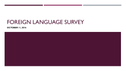 Foreign Language Survey