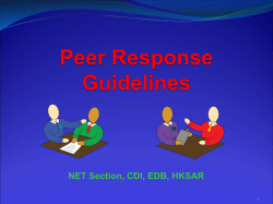 Theory and Practice of Peer Response Group in the Teaching of