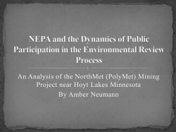 Amber Neumann`s 2009 presentation on NEPA politics
