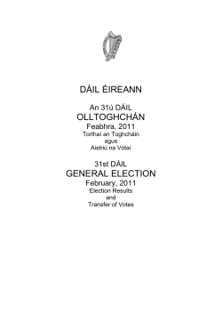 D&aacute;il General Election 2011 Results