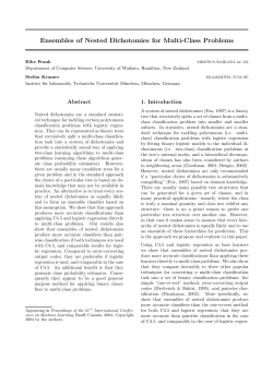 Ensembles of Nested Dichotomies for Multi