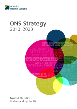 ONS Strategy - Office for National Statistics