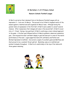 St Berteline`s C of E Primary School Runcorn Schools Football League